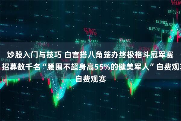 炒股入门与技巧 白宫搭八角笼办终极格斗冠军赛，招募数千名“腰围不超身高55%的健美军人”自费观赛